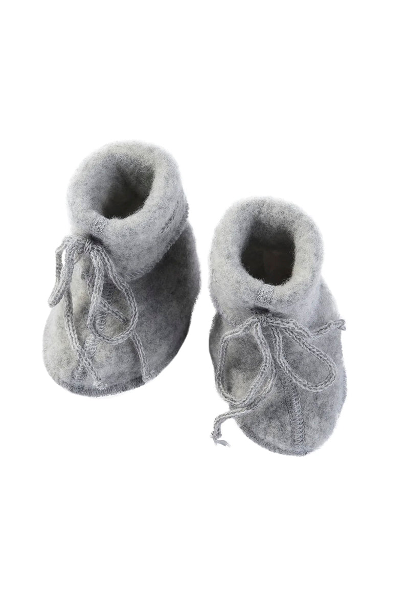 Engel - Baby futter i uldfleece - grå