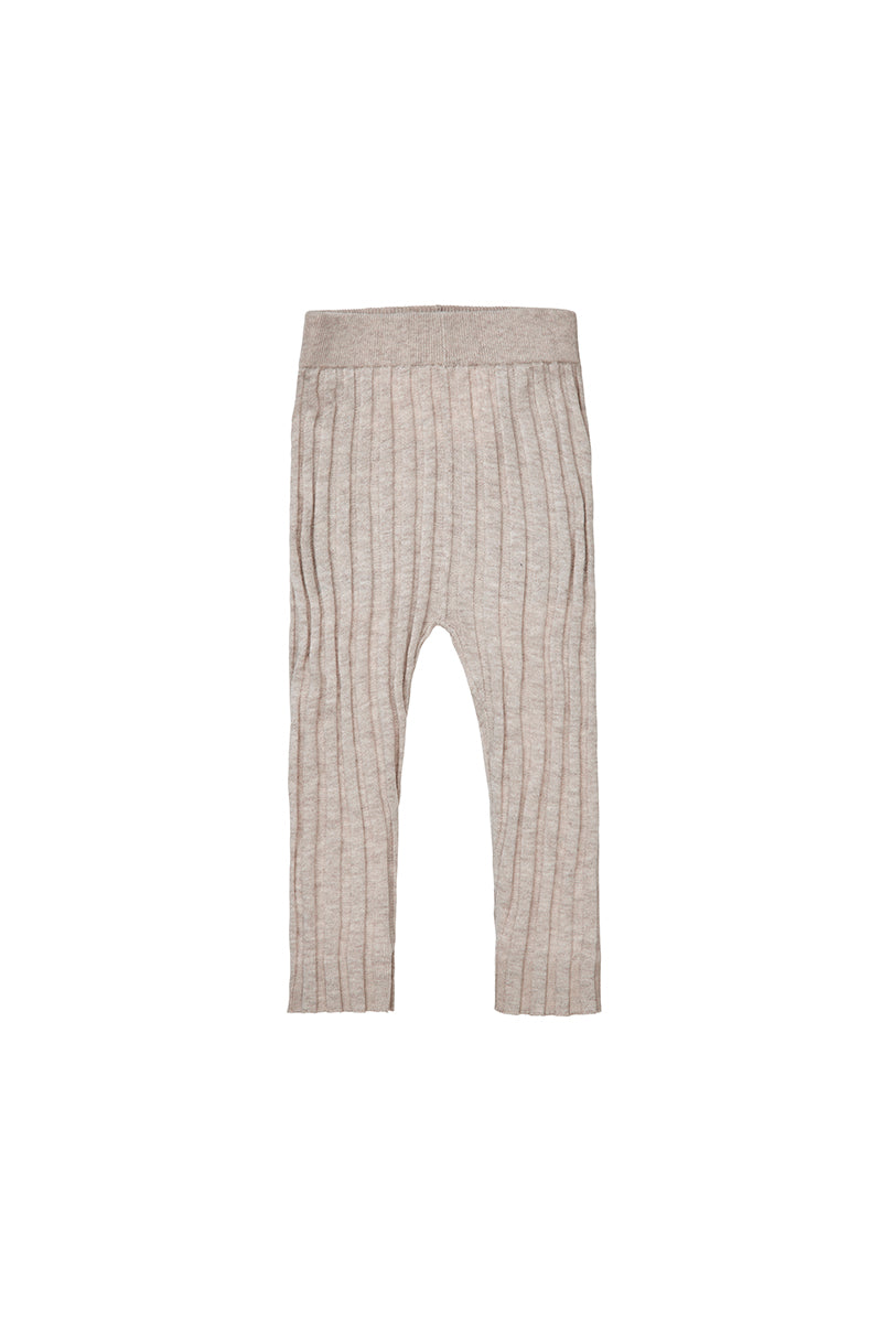 FUB - Baby rib leggings - Taupe melange