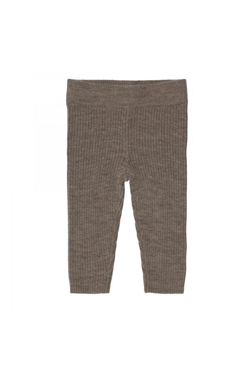 FUB - Uld leggings - Beige melange