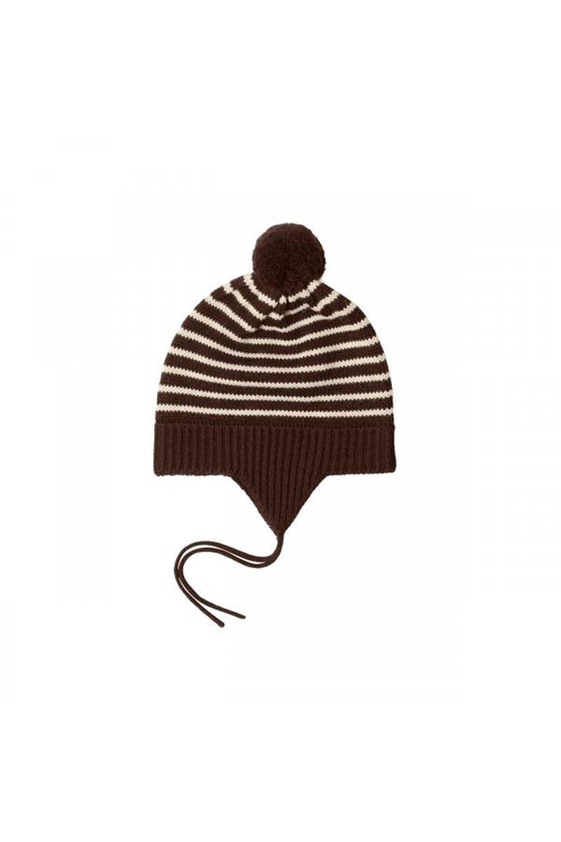 FUB - Pompom hat - Mocca/ecru