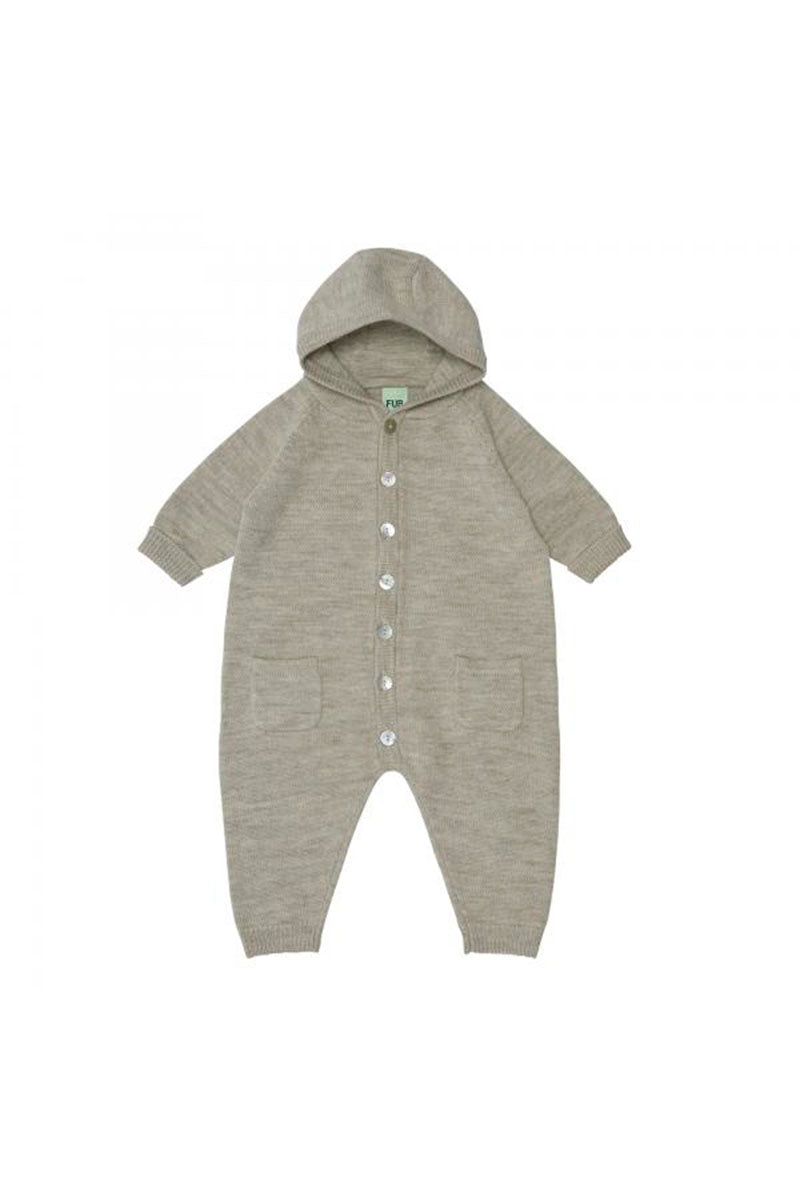 FUB - Ulddragt - Light beige melange