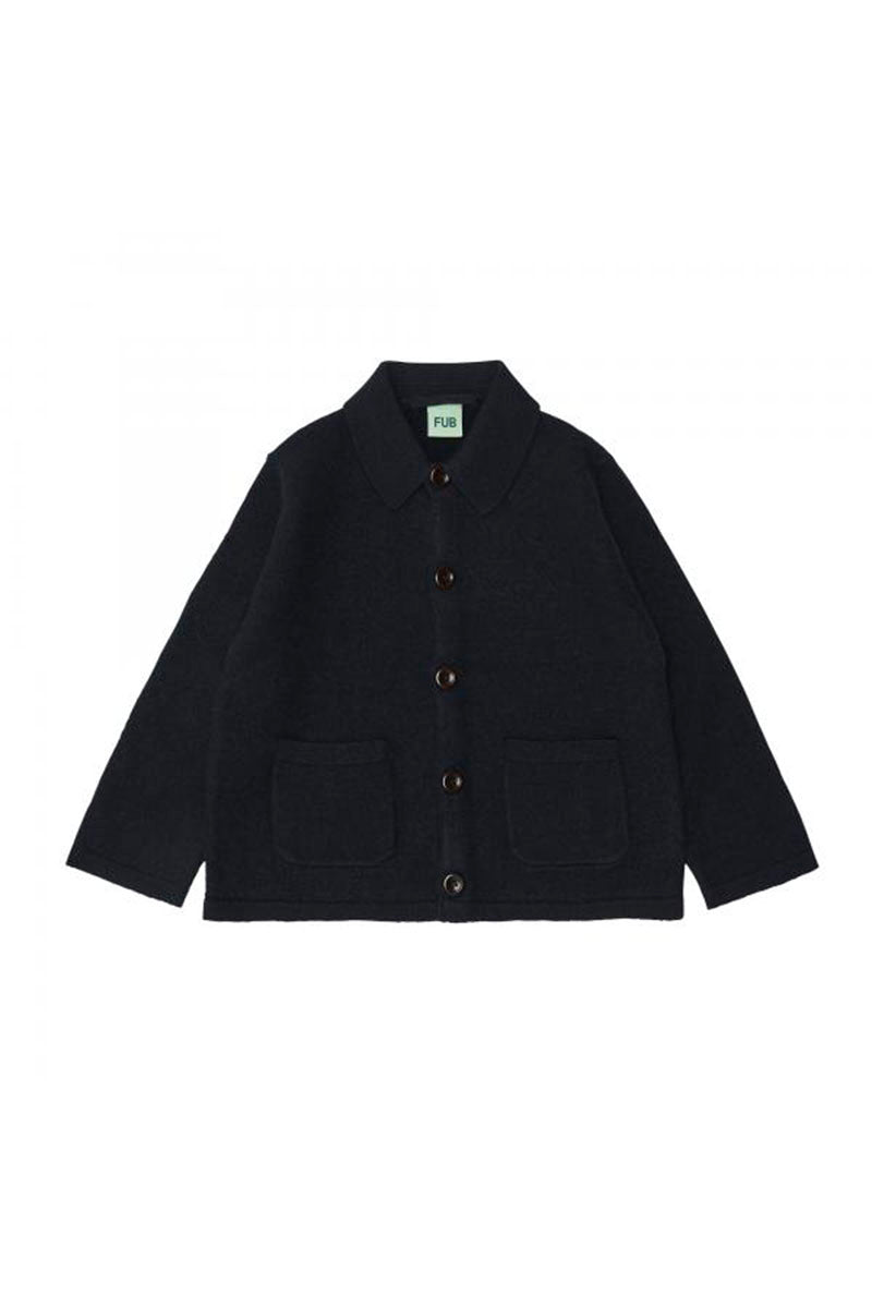 FUB - Felted jacket - Dark navy