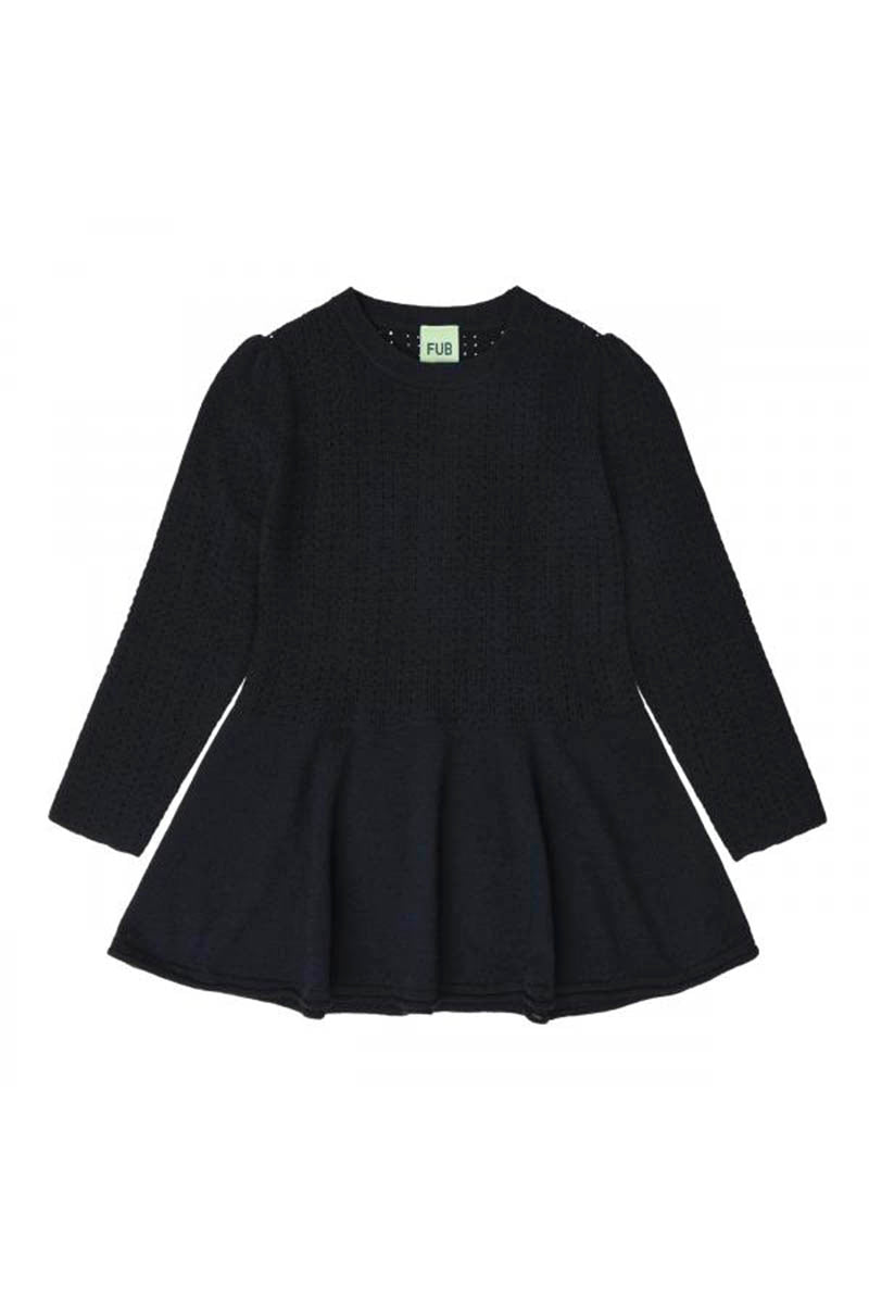FUB - Peblum bluse - Dark navy