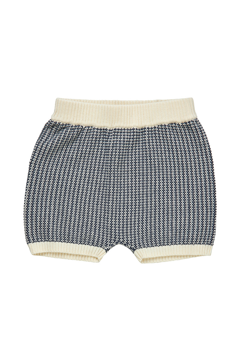 FUB - Baby two colour shorts - Ecru/Dark navy