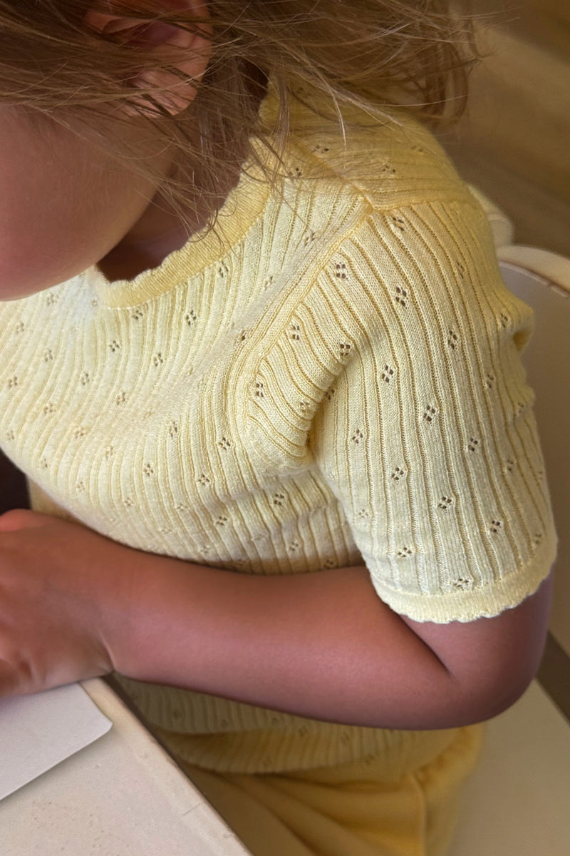 FUB - Pointelle t-shirt - Vanilla
