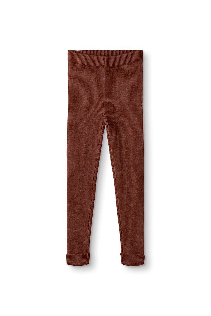 Fliink - Benna rib leggings - Carob brun
