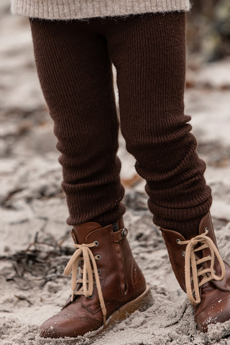 Fliink - Benna rib leggings - Chicory coffee