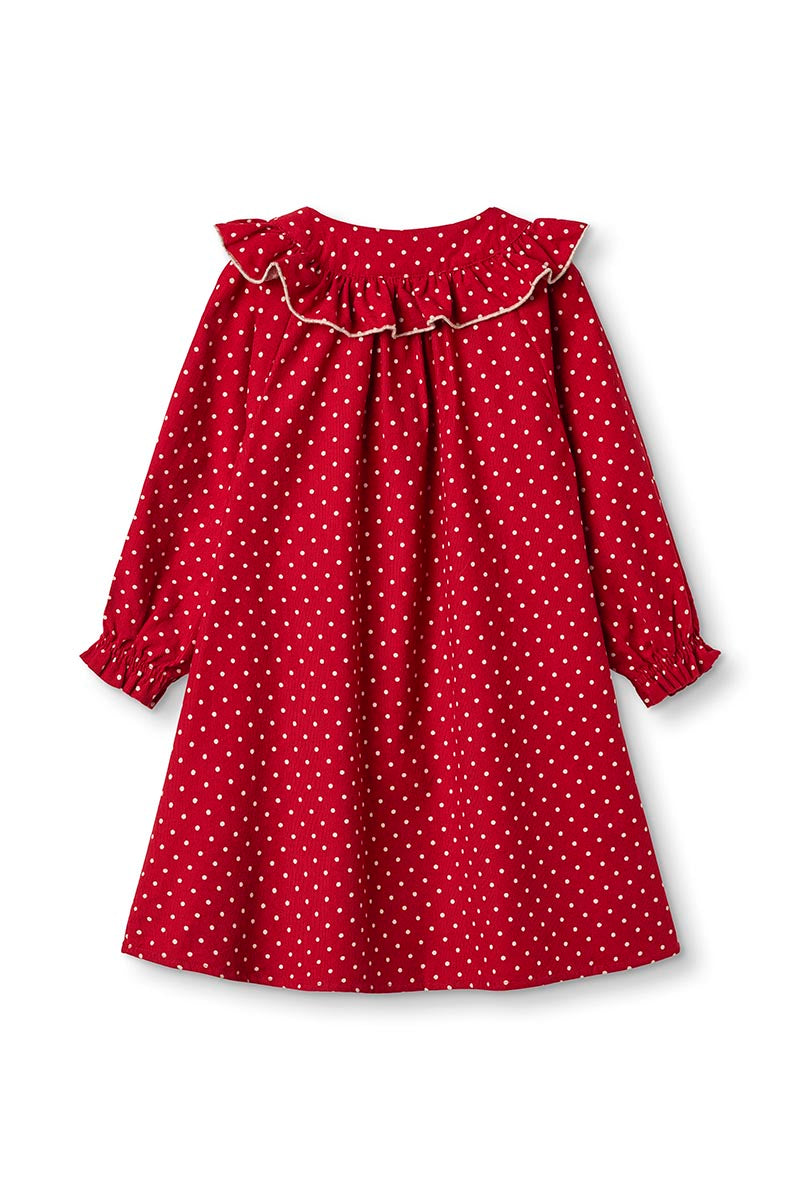 Fliink - Dolly dot kjole - Pompeian red