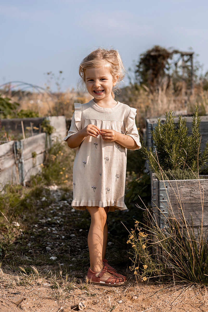 Fliink - Fame knit dress - Sandshell