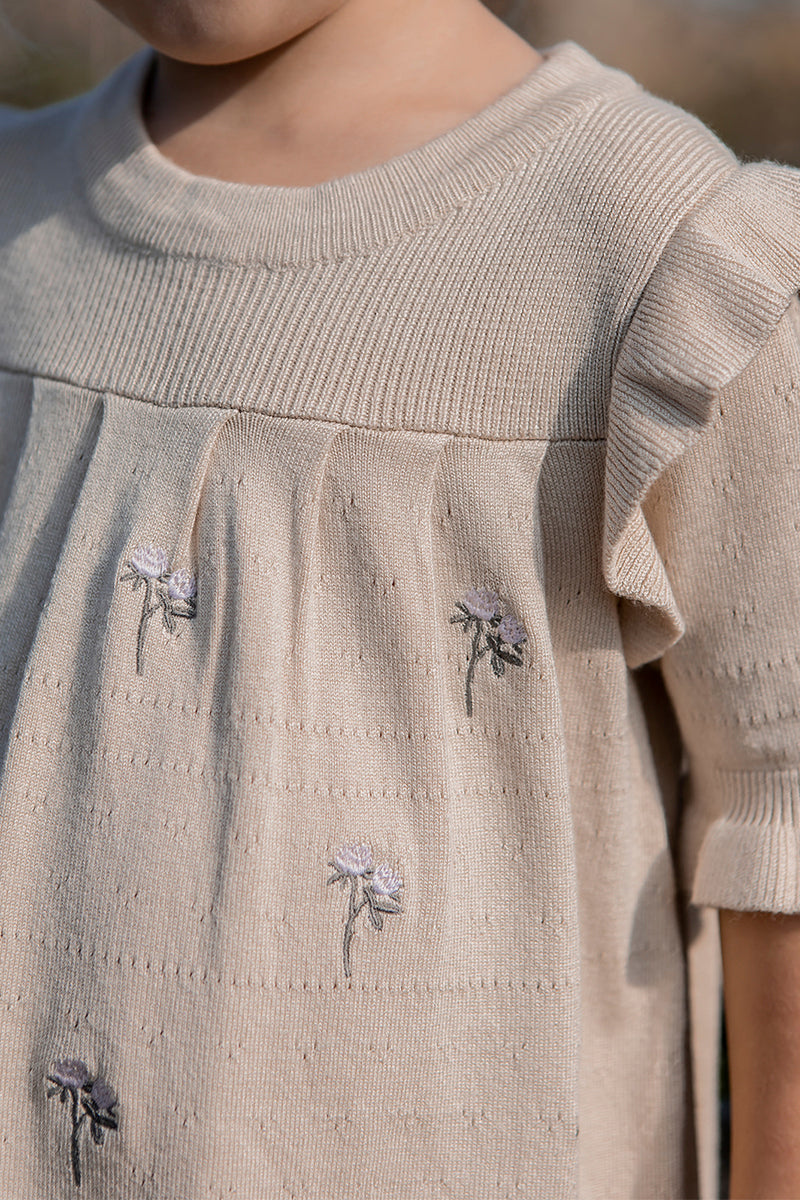 Fliink - Fame knit dress - Sandshell