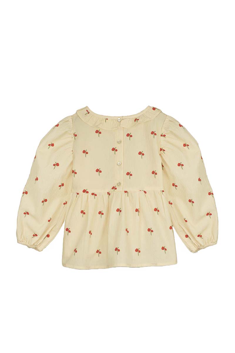 Fliink - Flower blouse - Sandshell