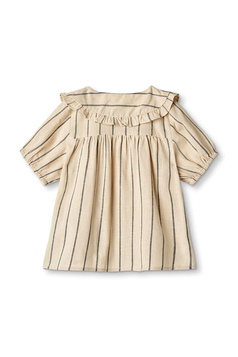 Fliink - Vira shirt blouse - Sandshell/magnet stripe