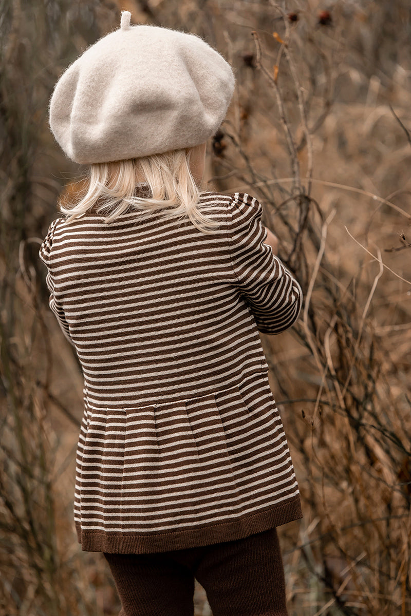 Fliink - Favo peplum bluse - Chicory coffee
