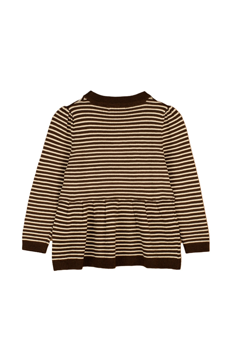 Fliink - Favo peplum bluse - Chicory coffee