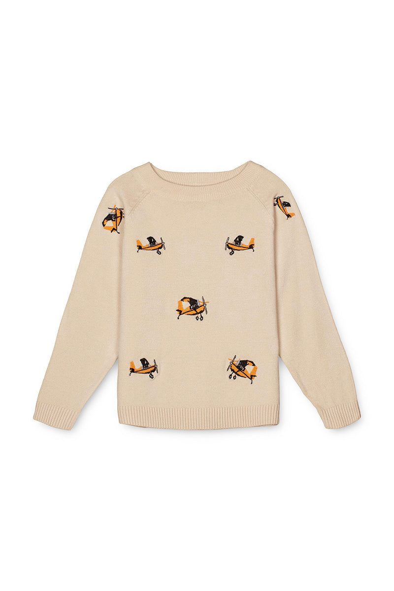 Fliink - Favo Knit Pullover - Sunflower Plane
