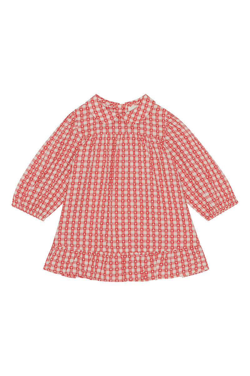 Flöss - Ally kjole - Heart gingham