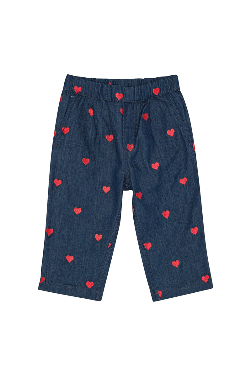 Flöss - Amee pants - Mid blue heart