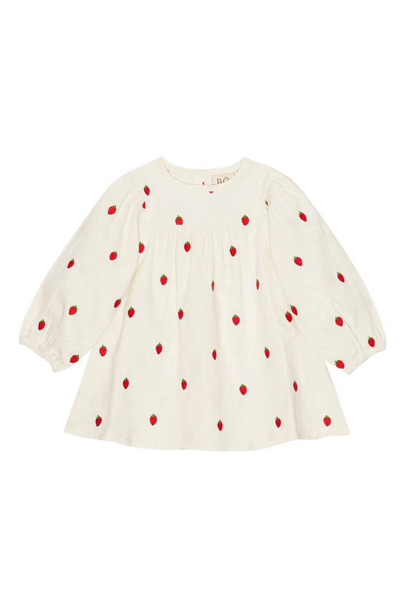 Flöss - Cora kjole - White denim berry