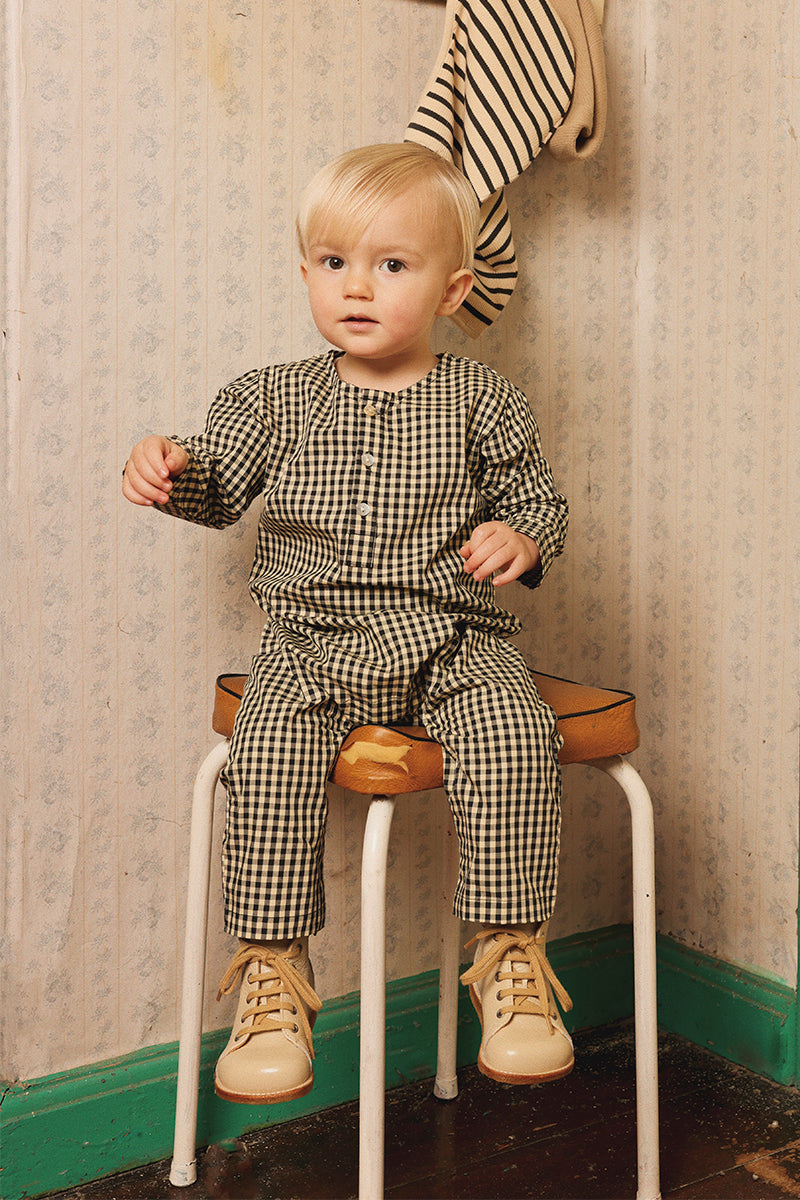 Flöss - Esme onesie - Black/warm cotton