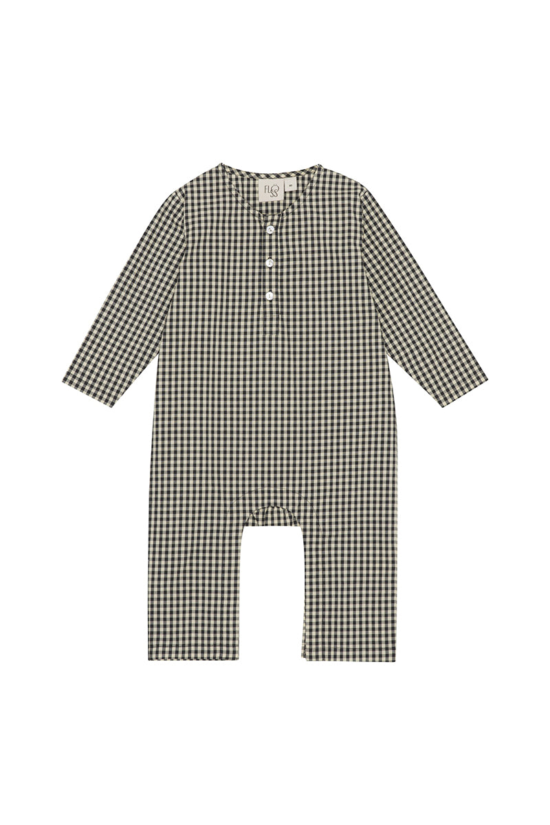 Flöss - Esme onesie - Black/warm cotton