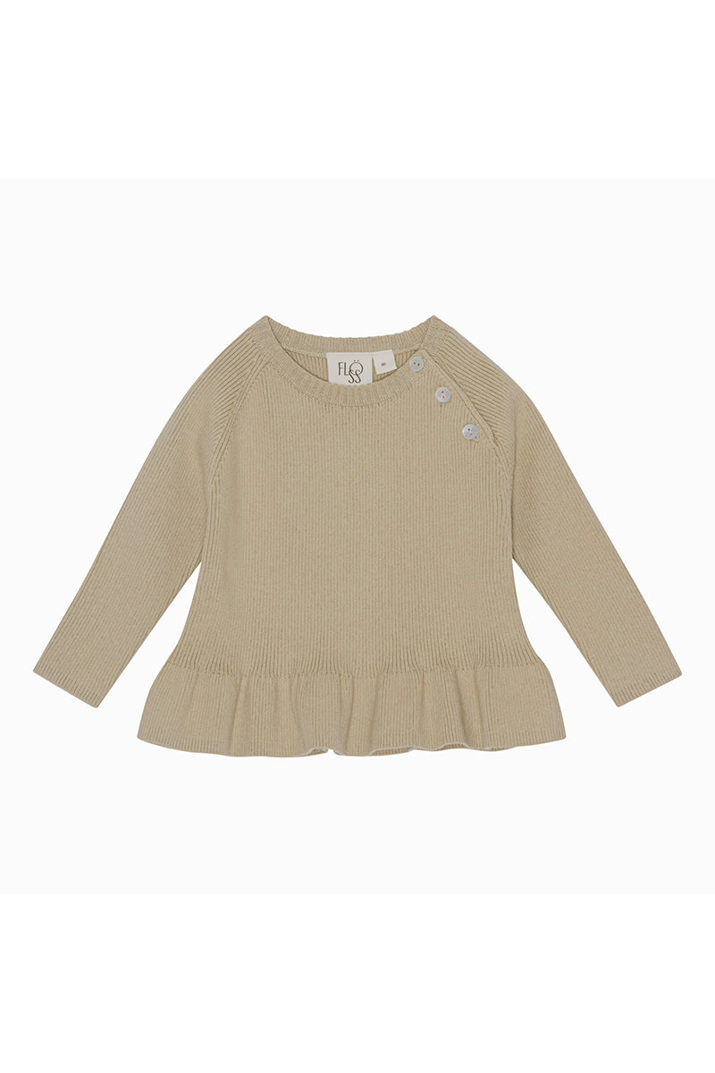 Flöss - Flye blouse - solid sand