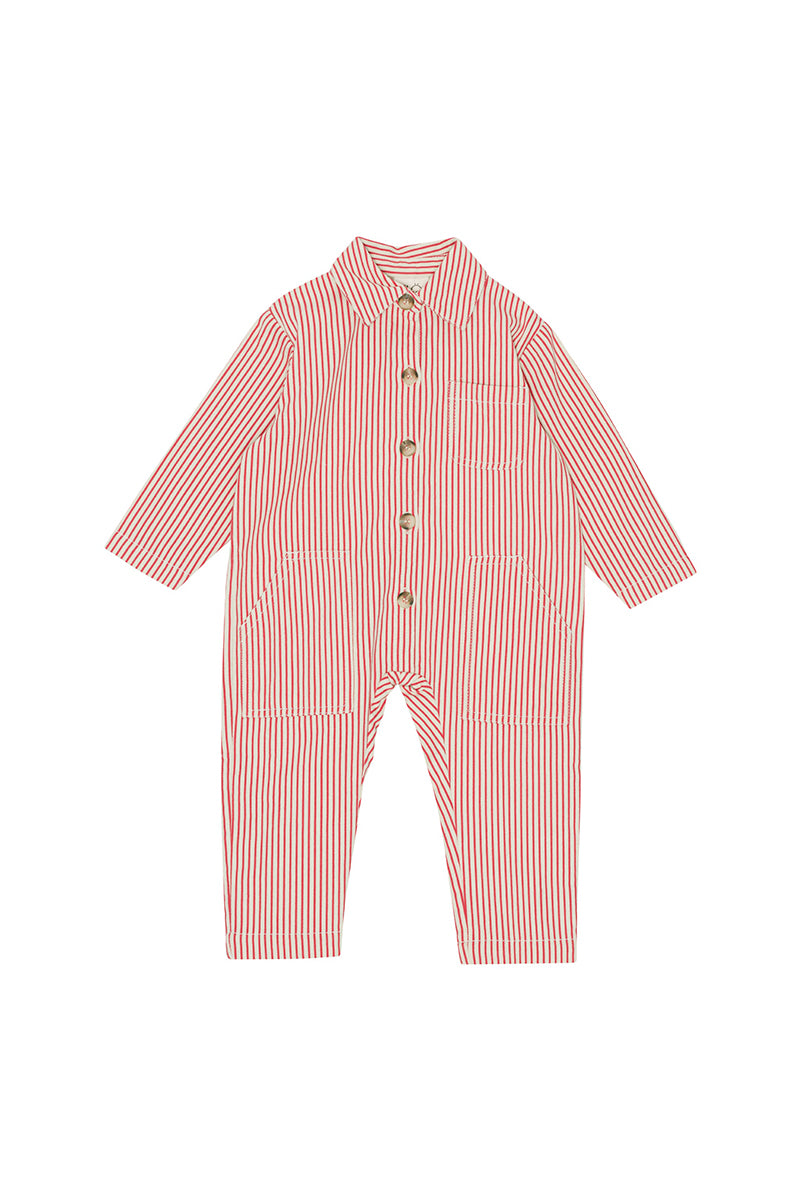 Flöss - Max overall - Scarlet stripe