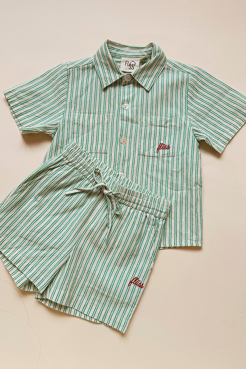 Flöss - James shorts - Green/cloud