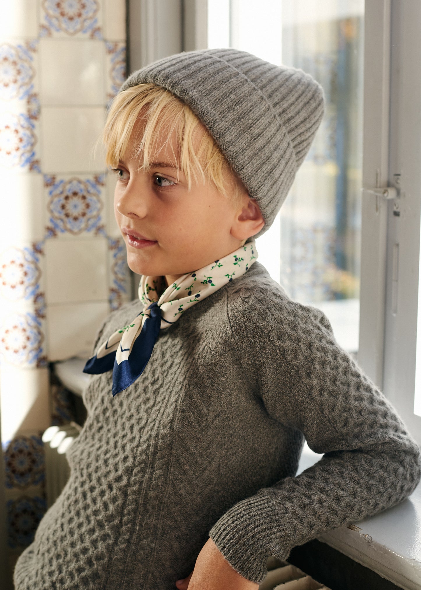 Holmm - Coco tørklæde - Navy
