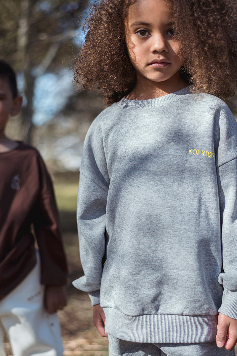 Koi kids - Focus sweatshirt - Grå melange