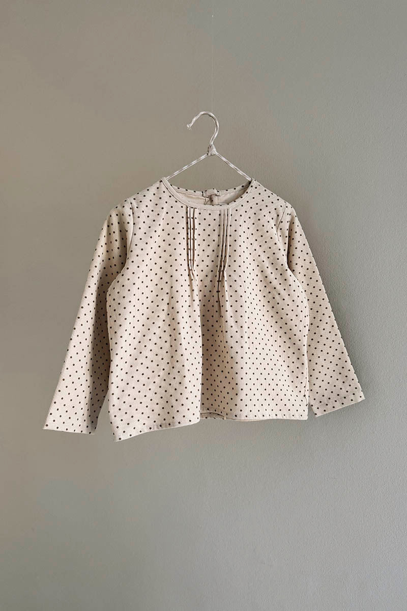 Lalaby - Holly top - Brown dot