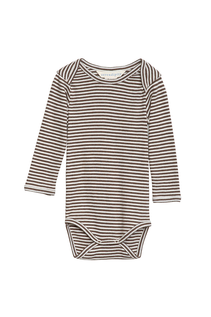 Serendipity - Baby body - Chestnut/Offwhite