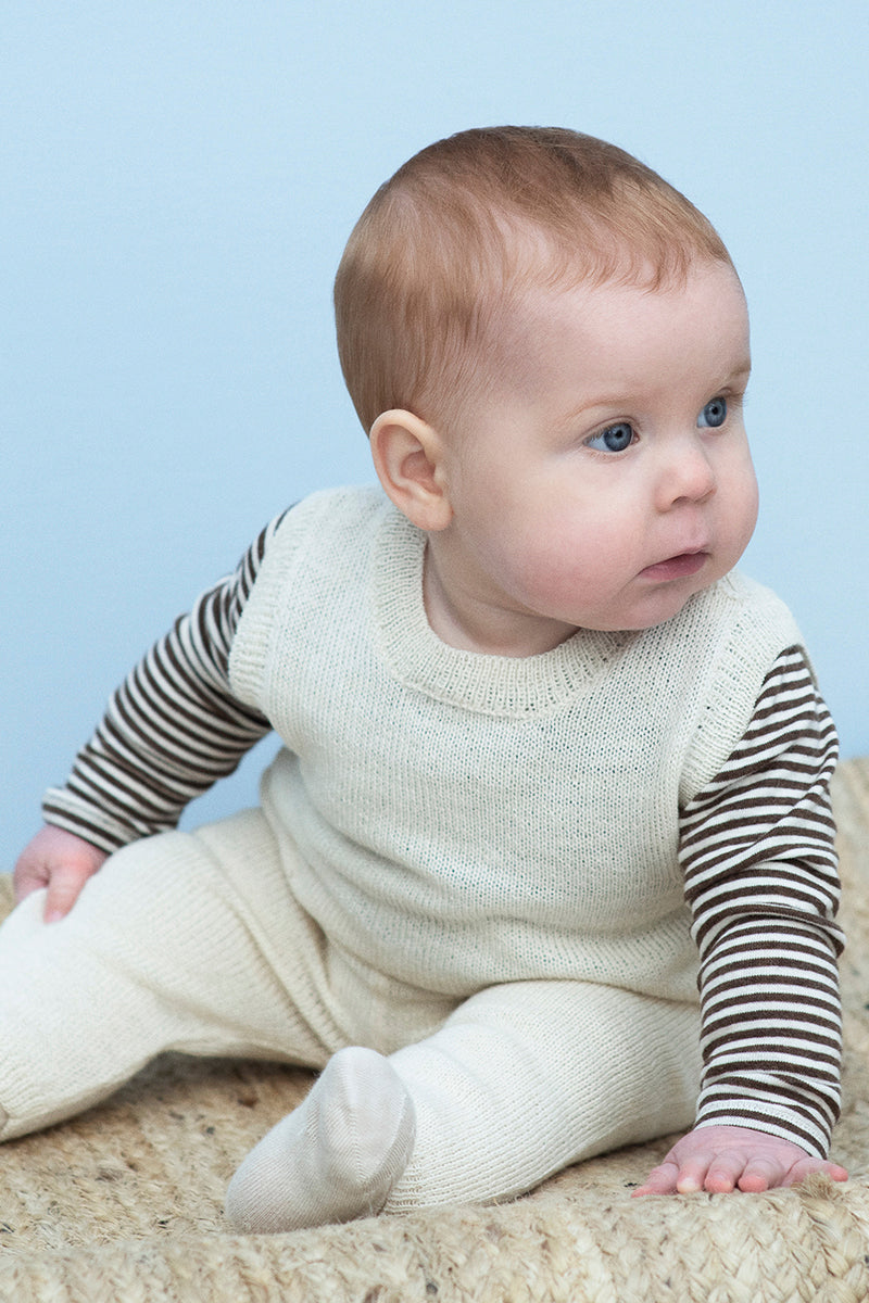 Serendipity - Alpaca baby vest - Natural