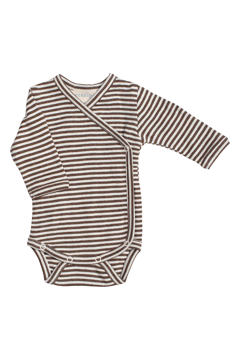 Serendipity - Newborn wrap body - Chestnut/Offwhite