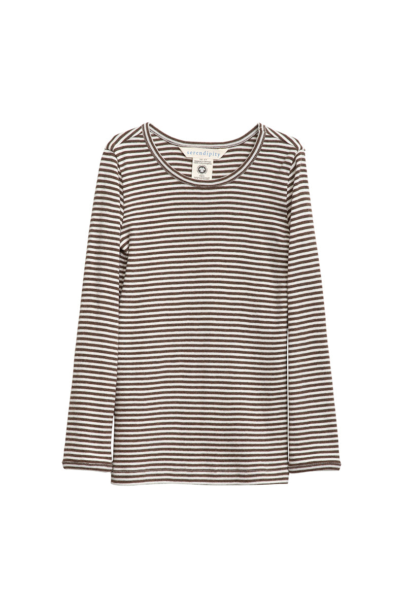 Serendipity - Bluse - Chestnut/Offwhite