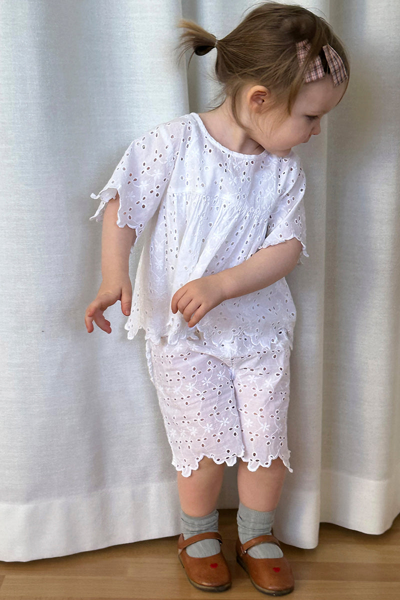 Sissel Edelbo - Lo MINI cotton shorts - White