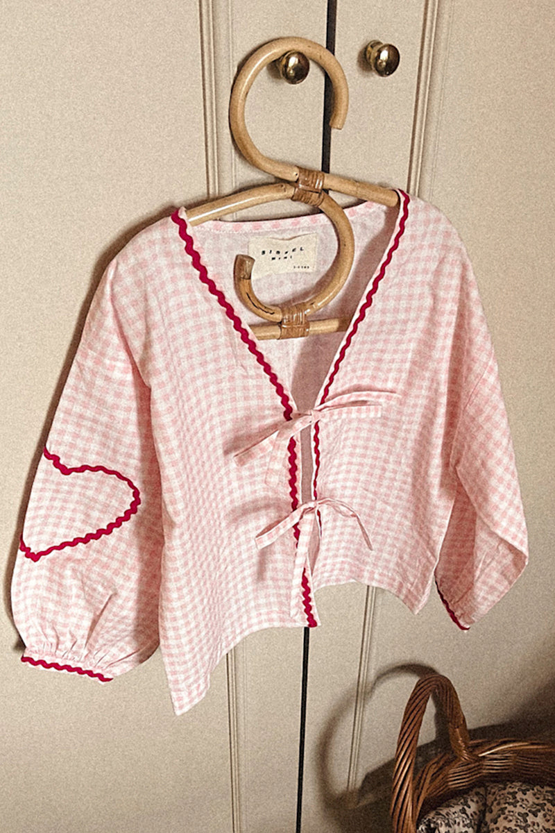 Sissel Edelbo - Astrid top - Pink checks