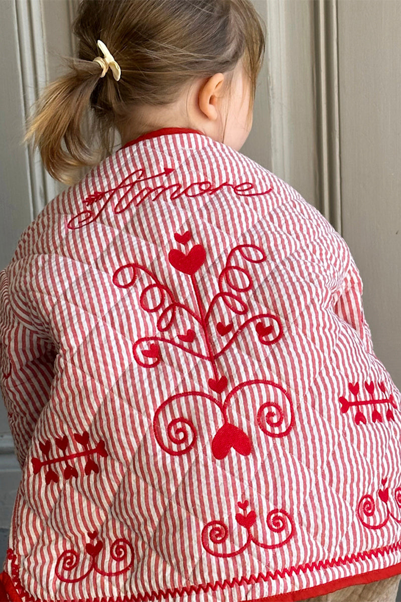 Sissel Edelbo - Penny mini jacket - Red stripes
