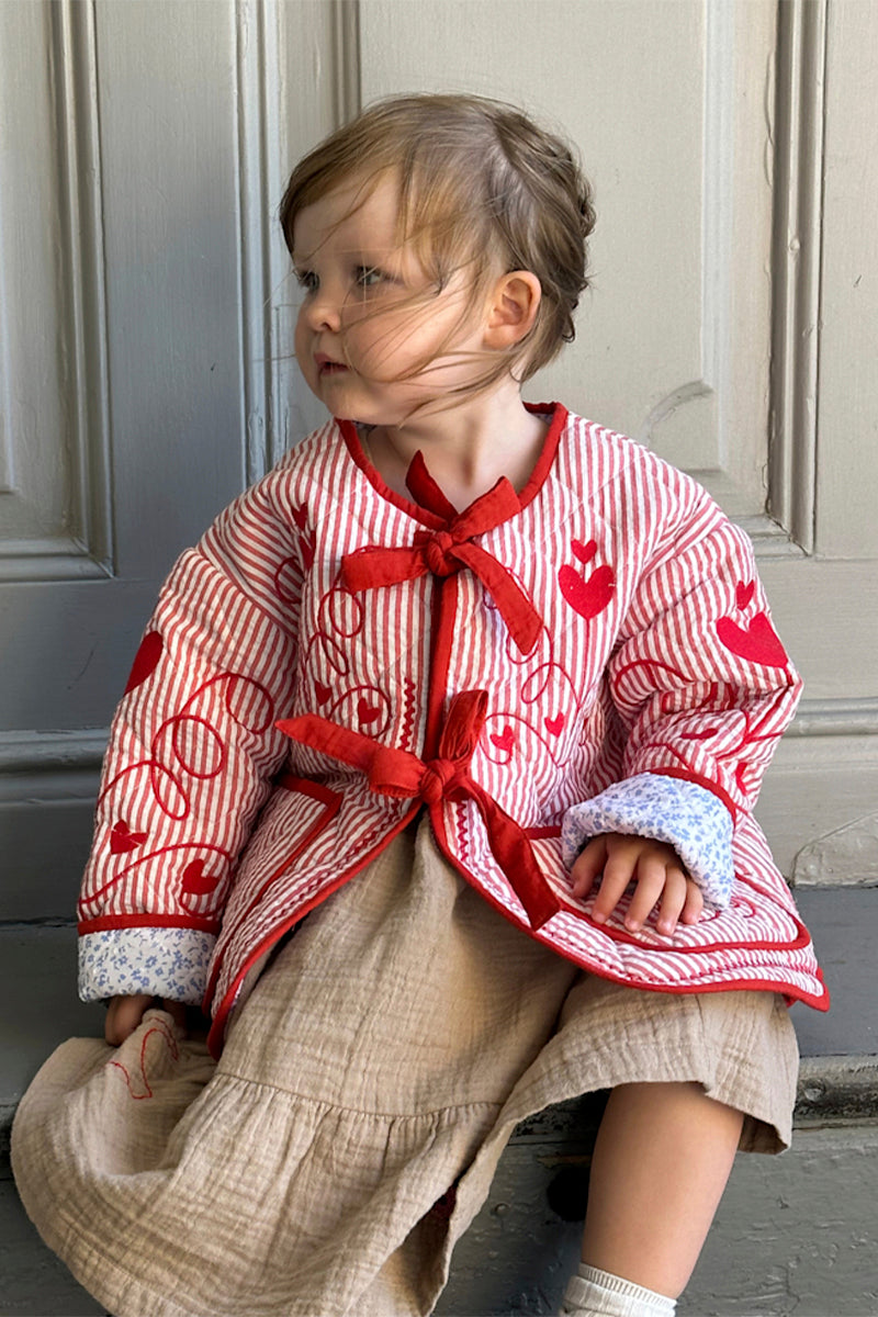 Sissel Edelbo - Penny mini jacket - Red stripes