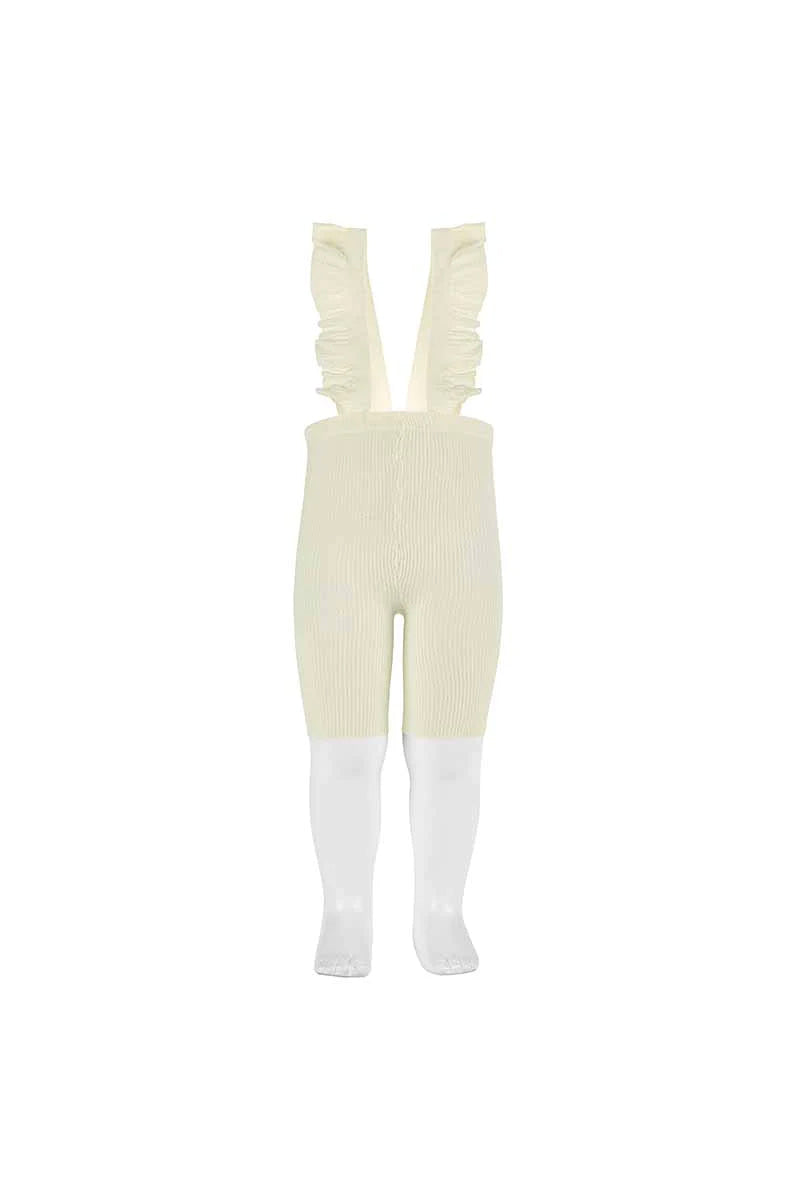 Cóndor - Cykelshort med flæse seler - Beige