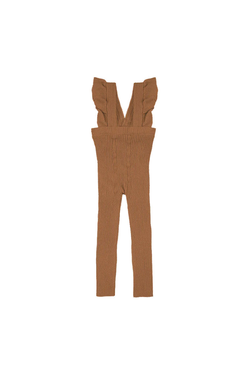 Cóndor - Leggings med seler og flæser - Cinnamon
