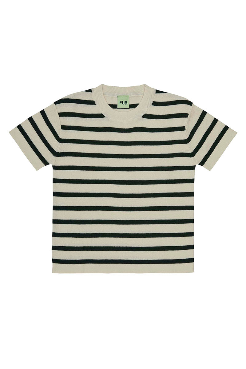 FUB - T-shirt - Ecru/Deep green