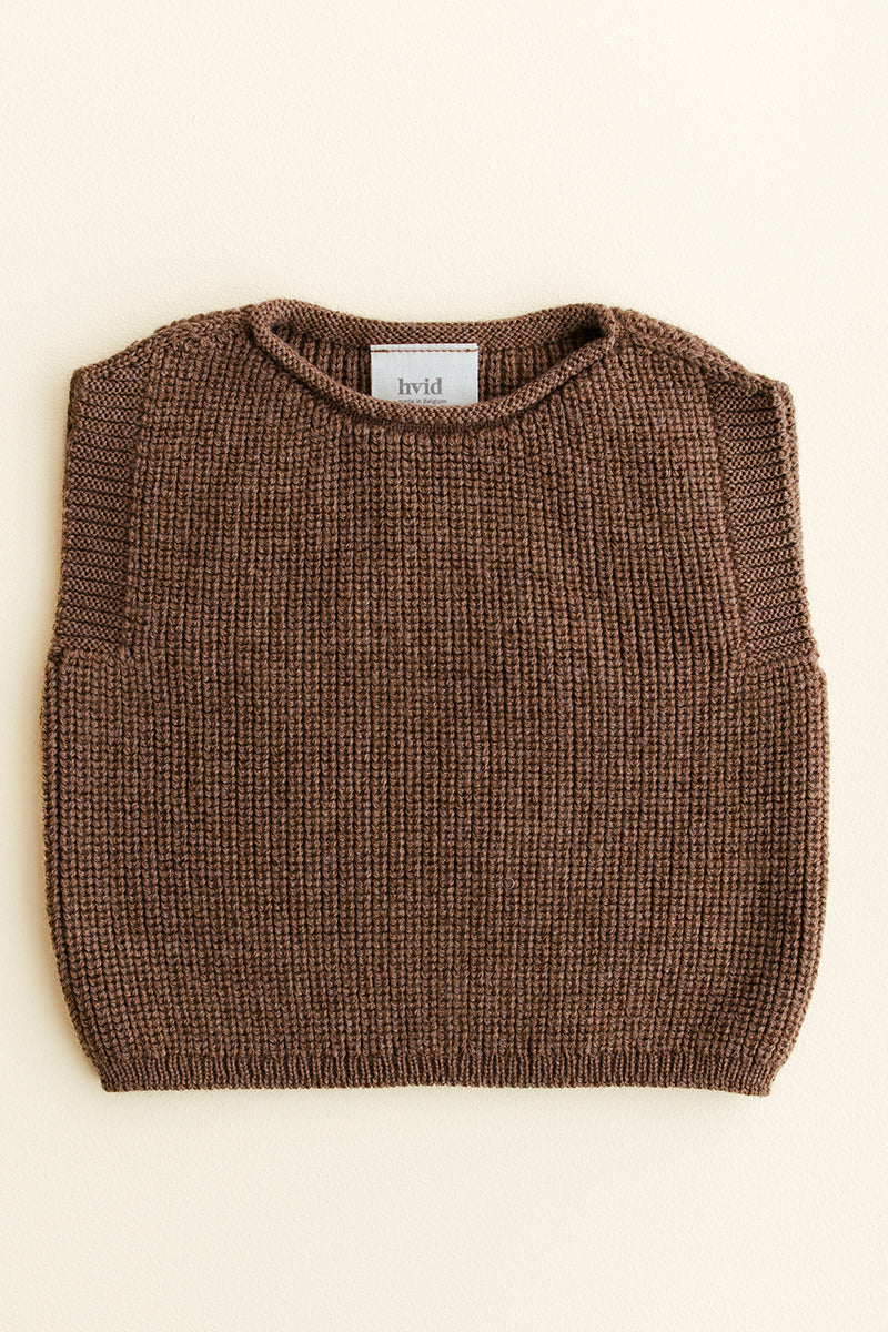 Hvid - Harvey vest - Mocha
