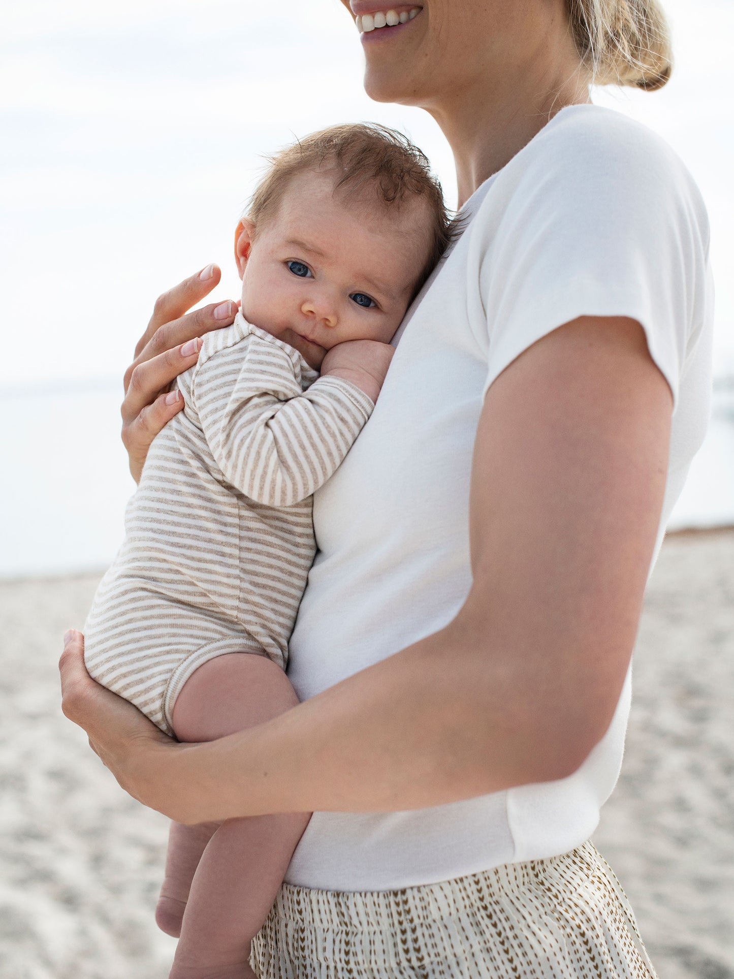 Serendipity - Newborn wrap body - Stribet Oat