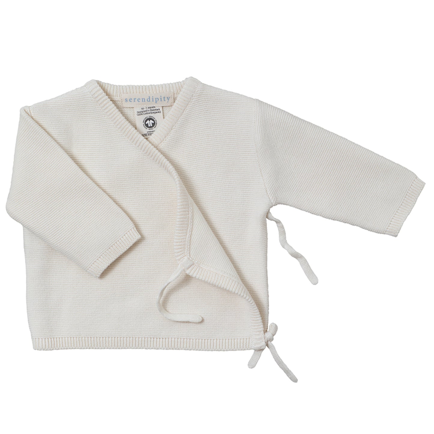 Serendipity - Newborn Cotton Wrap Jacket -Creme