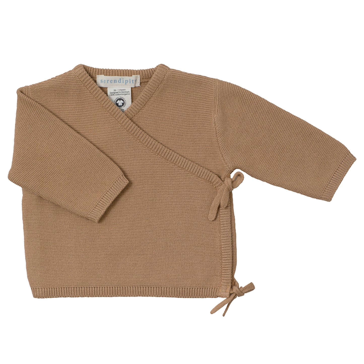Serendipity - Newborn Cotton Wrap Jacket - Tan