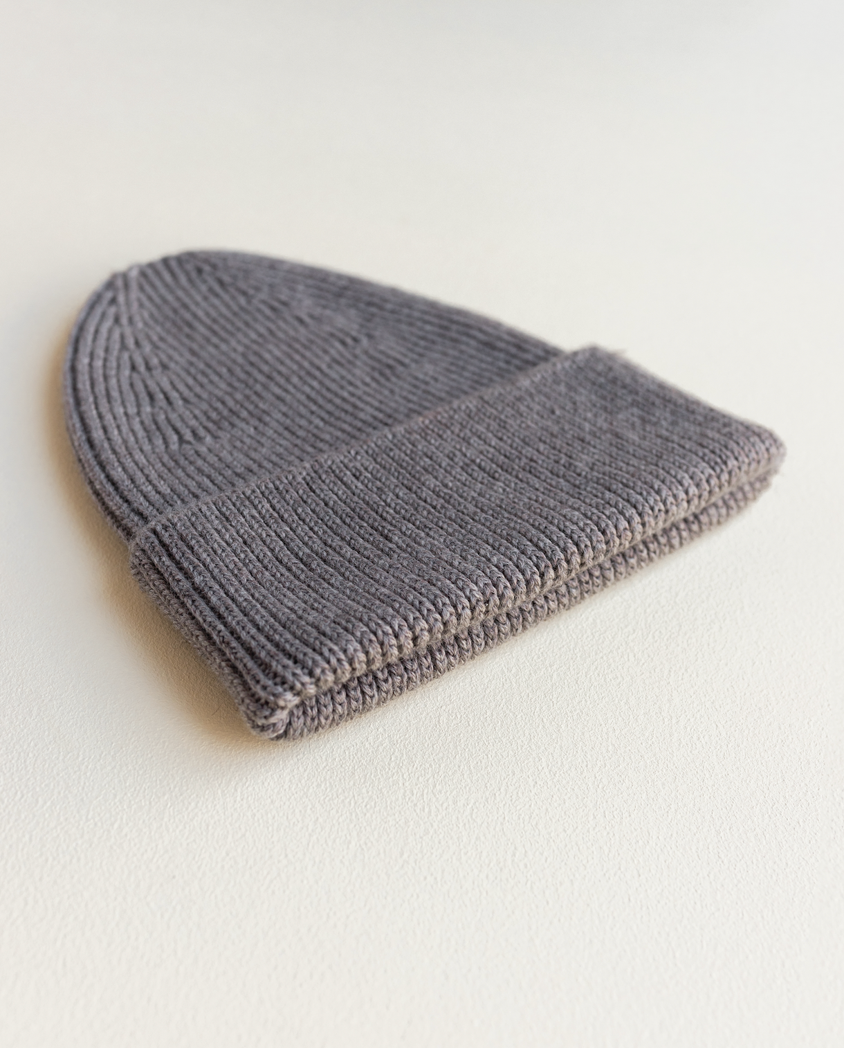 Hvid - Uld Beanie - Otter