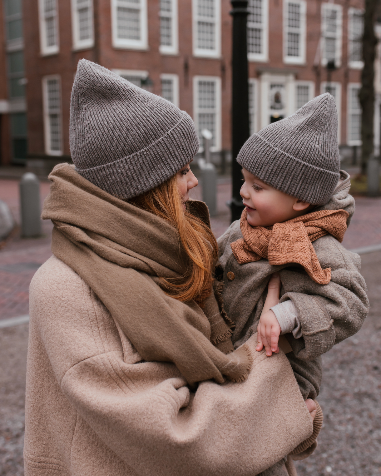 Hvid - Uld Beanie - Otter