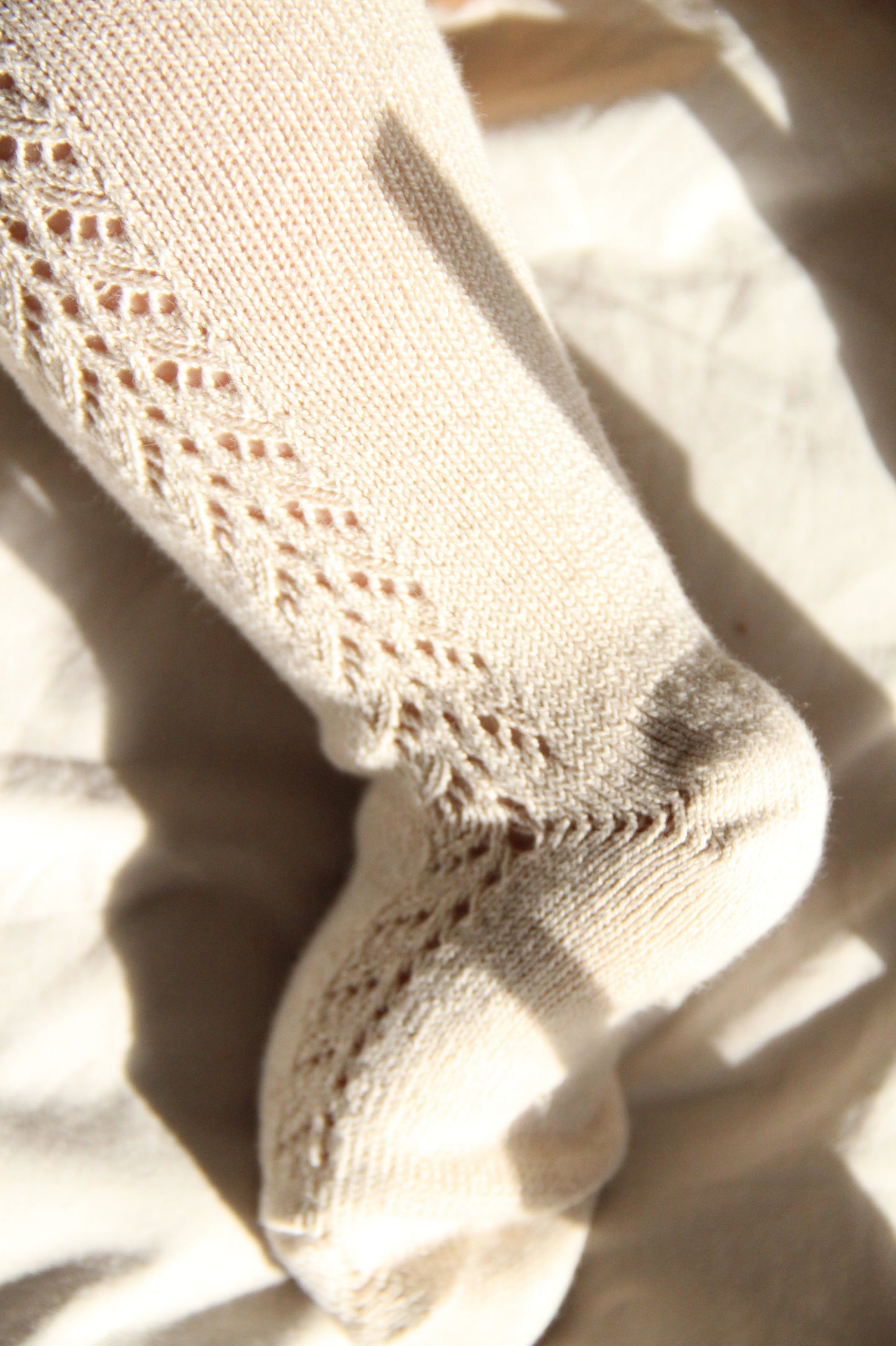 Cóndor - Strømpebukser med hulmønster - Linen