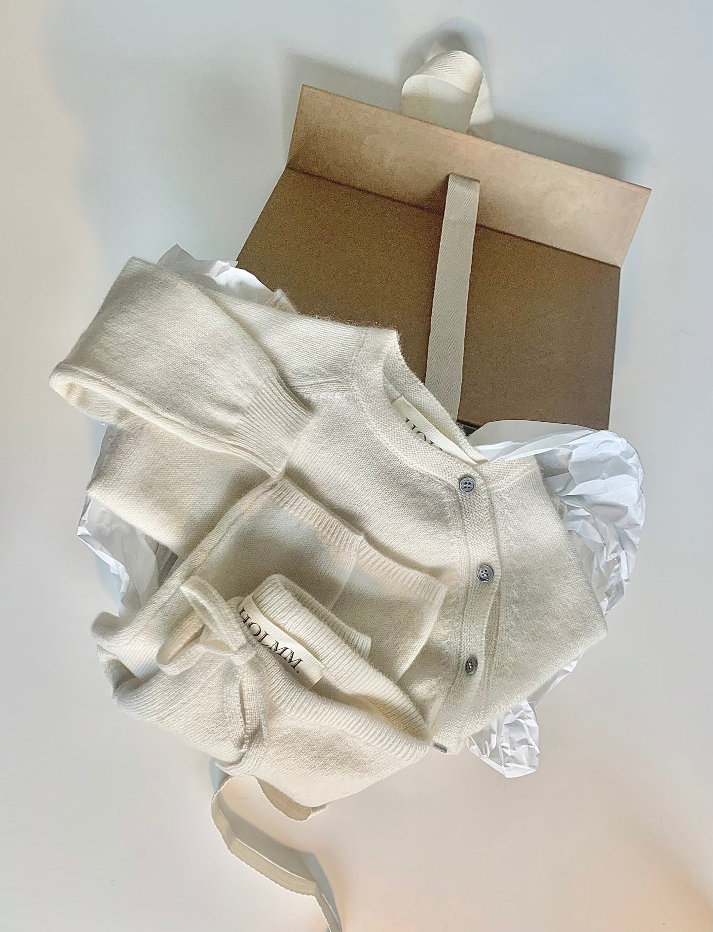 Holmm - Doppio Cashmere Sæt - Natur