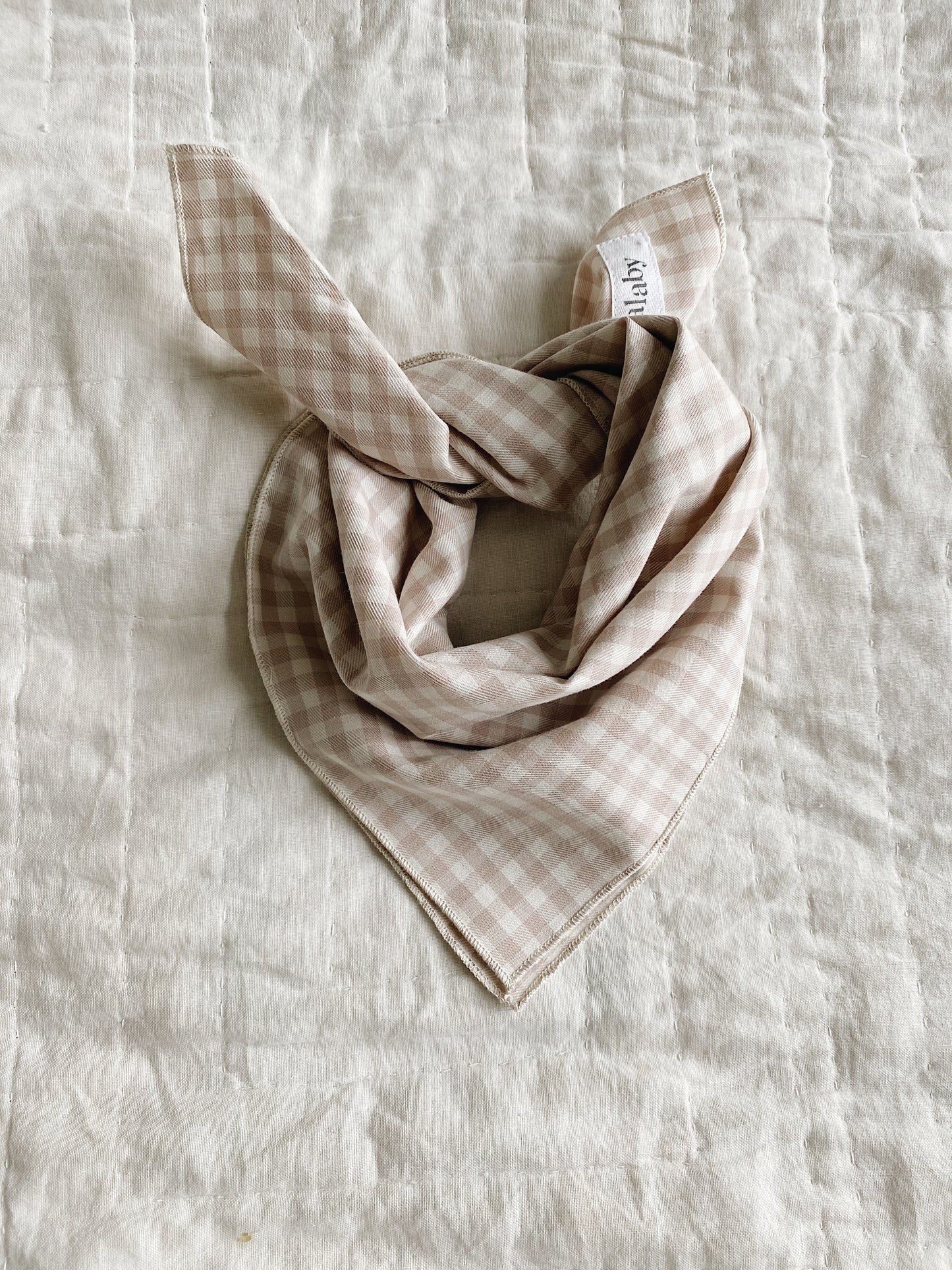 Lalaby - Eddie scarf - Beige gingham